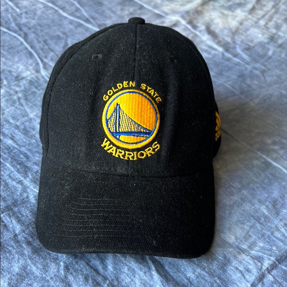 Adidas Golden Staye Warriors Black Adjustable Baseball Cap